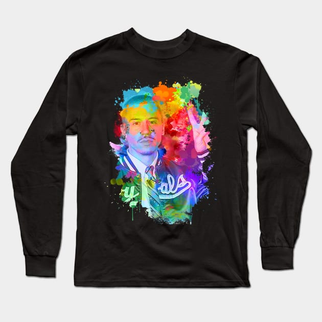 Macklemore - Paint Splash Color Long Sleeve T-Shirt by sgregory project